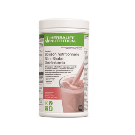 Herbalife Formula 1 ohne Soja, Laktose und Gluten-Himbeere und Weisse Schokolade 500g
