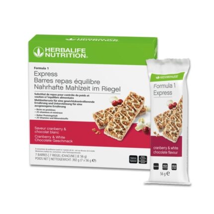 Herbalife Formula 1 - Express Riegel Cranberry & White Chocolate 7 Riegel 56 g